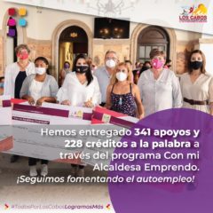 A través del Programa “Con mi Alcaldesa Emprendo” se sigue fomentando el autoempleo en Los Cabos