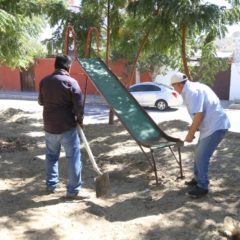 Continúa la rehabilitación de parques en Los Cabos