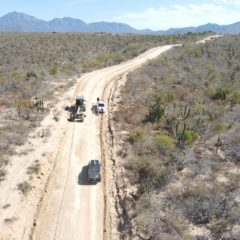 Servicios Públicos inició el raspado de más de 21 kilómetros de terracería con dirección a La Candelaria en CSL