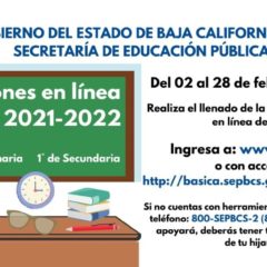 INICIAN EN LÍNEA PREINSCRIPCIONES A EDUCACIÓN BÁSICA EN BCS