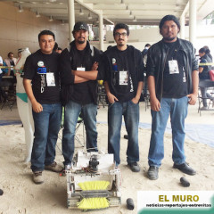 ALUMNOS DE LA UABCS, EXPLICAN COMO TRABAJA ROBOT GANADOR DE TORNEO NACIONAL.