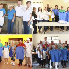 ENTREGA PRESIDENTA DE DIF LOS CABOS UNIFORME DE TRABAJO A PERSONAL DE COCINA