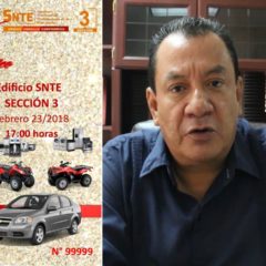 INVITA PROFESOR NICOLÁS GUTIÉRREZ AL XV TRADICIONAL SORTEO SNTE 2018