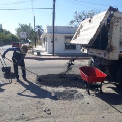 ATIENDE SERVICIOS PÚBLICOS DE LA PAZ, BACHE EN BELISARIO DOMÍNGUEZ