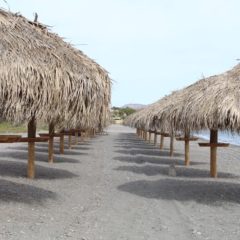 GOBIERNO LORETANO REALIZA LA CONSTRUCCIÓN DE PALAPAS EN PLAYAS DEL MUNICIPIO