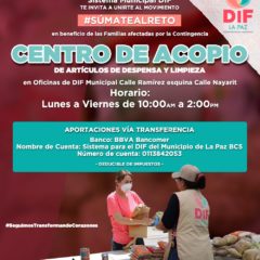 DIF LA PAZ TE INVITA  A SUMARTE AL MOVIMIENTO SÚMATE AL RETO