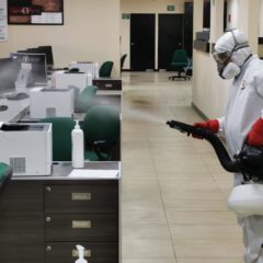 PRIMORDIAL LA DESINFECCIÓN DE OFICINAS: IMSS