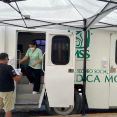 INSTALA IMSS UNIDAD MOVIL PARA ORIENTAR, EN HOSPITAL DE RECONVERSIÓN EN CABO SAN LUCAS