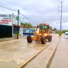 40% de las calles y avenidas resultaron afectadas tras el paso del Huracán Genevieve en Los Cabos