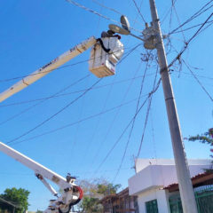 Servicios Públicos de Los Cabos trabaja en las luminarias afectadas por las lluvias