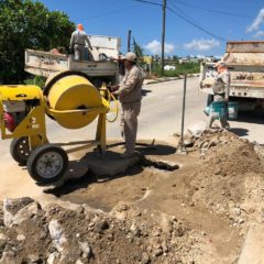 Avanza Oomsapas Los Cabos en los trabajos de reparación y bacheo