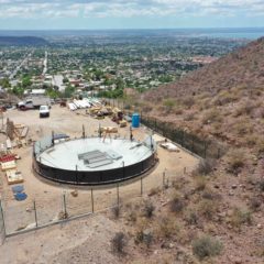 CONSTRUCCIÓN DE TANQUE DE ACERO VIDRIADO EN LA PAZ PRESENTA 85 POR CIENTO DE AVANCE: GENARO RUIZ