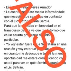 ALERTA SEP SOBRE CORREO ELECTRÓNICO FALSO A NOMBRE DEL TITULAR DE LA DEPENDENCIA