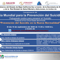 DESARROLLARÁ SALUD UN FORO VIRTUAL DE PREVENCIÓN DEL SUICIDIO EN LA NUEVA NORMALIDAD