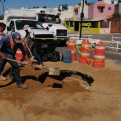 En atención a reportes, Oomsapas Los Cabos intensifica el programa Bacheo tras Fuga