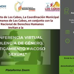 El Gobierno de Los Cabos te invita a participar en el Ciclo de Conferencias Virtuales en conmemoración al Día Internacional de los Derechos Humanos