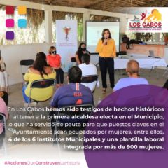 Gobierno de Los Cabos hace historia al promover la paridad de género.