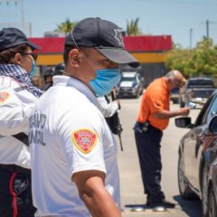 Protección Civil de Los Cabos refuerza medidas sanitarias durante el nivel 4 del Sistema de Alerta Sanitario de B.C.S.