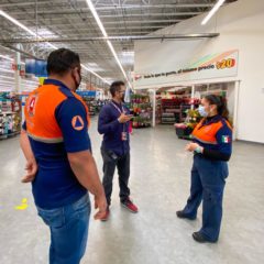 Para que se respeten los lineamientos de higiene en supermercados de Los Cabos, continúa Protección Civil recorridos de vigilancia