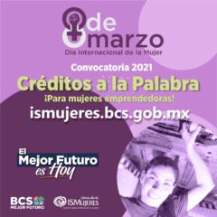 LANZA ISMUJERES CONVOCATORIA”CRÉDITOS A LA PALABRA”