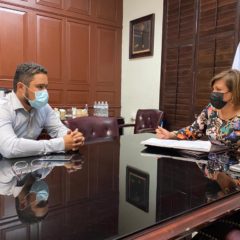 Se reúne alcaldesa Lorena Cortés con delegado regional del Gobierno de México en Los Cabos