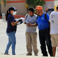 Más de 7 mil 500 cubrebocas se han repartido en la cruzada “Otra Vez No” por parte del Gobierno de Los Cabos