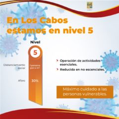 Los Cabos es uno de los municipios con mayor aplicación de vacunas; se mantiene en el nivel 5 del Sistema de Alerta Sanitario