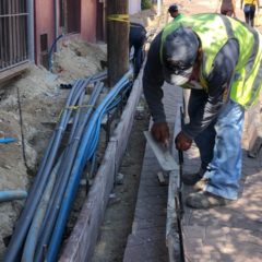 Locatarios de la calle Manuel Doblado agradecen pavimentación integral; afirman que es una gran mejora para el Centro Histórico