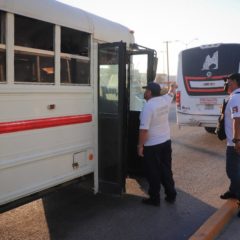 Autoridades Municipales continúan vigilando que se cumplan las medidas sanitarias en el Transporte Público de CSL