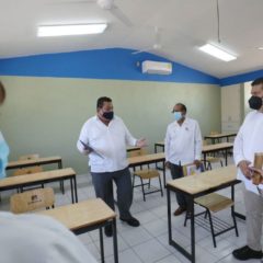 SUPERVISA GOBERNADOR INSTALACIONES EDUCATIVAS PREVIO A INICIO DE CLASES PRESENCIALES EN BCS