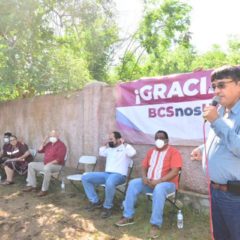 Oscar Leggs realiza gira de agradecimiento junto al gobernador electo en la zona rural de San José del Cabo