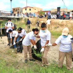 Gran participación ciudadana en la 3ra Campaña de Limpieza encabezada por el alcalde Oscar Leggs Castro