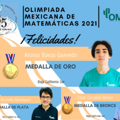 OBTIENEN ALUMNOS DE BCS, PREMIOS NACIONALES E INTERNACIONALES EN MATEMÁTICAS