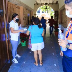 Gobierno de Los Cabos refuerza filtro sanitario en el Palacio Municipal