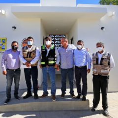 Antes de la fecha establecida, el alcalde Oscar Leggs Castro inauguró la construcción de baños y bodega del panteón Misión Vieja de San José del Cabo