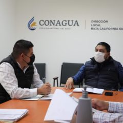 Para dar seguimiento a proyectos que garanticen el abastecimiento de agua, se reúne equipo del Oomsapas Los Cabos con titulares de la CONAGUA en BCS