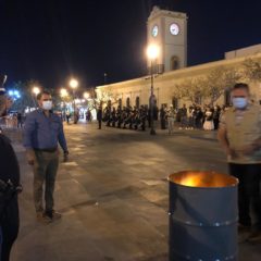 Realizan protocolo de arreo e incineración de Bandera, en el marco de la celebración de febrero: mes de la Bandera de México