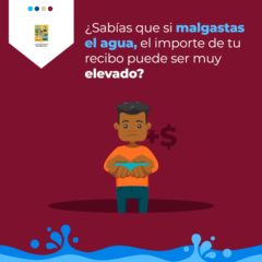 ¿Sabías que si malgastas el agua, el importe de tu recibo puede ser muy elevado? Pon en práctica los consejos del Oomsapas Los Cabos