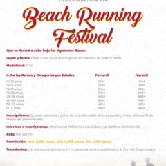 Sé parte de la carrera pedestre “Beach Running Festival” 2022