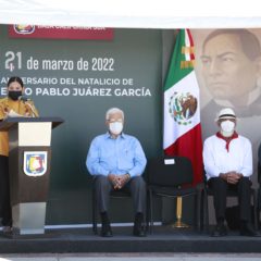 Boletín Informativo SGG/091/2022 TRES ÓRDENES DE GOBIERNO Y SOCIEDAD, CONMEMORAN NATALICIO DE BENITO JUÁREZ