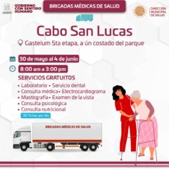 Gobierno de Los Cabos implementa la aplicación de pruebas COVID-19 en los servicios de las Brigadas Médicas