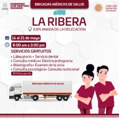 Del 16 al 21 de mayo la delegación de La Ribera será sede de la unidad móvil de  Brigadas Médicas de Salud