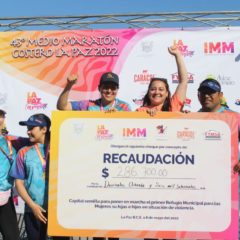 Se recaudan 286,700 pesos en el “Medio Maratón La Paz 2022”