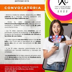 El XIV Ayuntamiento de Los Cabos te invita a participar en el concurso “Influencers por la Cultura”