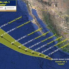 CONSEJO ESTATAL DE PROTECCIÓN CIVIL ATENTO A TRAYECTORIA DE HURACÁN ESTELLE