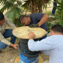 Con el trabajo del equipo de Oomsapas Los Cabos vuelve a operar el pozo 4 que abastece a diversas colonias de CSL