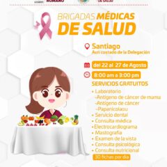 ￼Del 22 al 27 de agosto en  la delegación de Santiago se encontrarán las unidades de las Brigadas Médicas de Salud