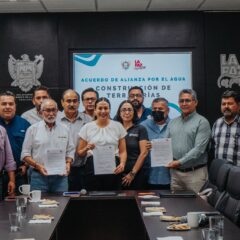 Firma Ayuntamiento acuerdo Alianza por el Agua, para el uso de aguas tratadas en la construcción