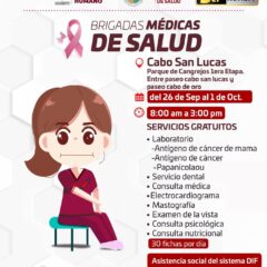 A las Brigadas Médicas de Salud, se integra personal del DIF Los Cabos