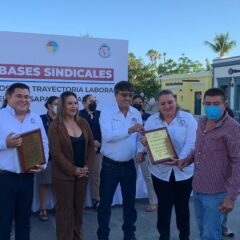 XIV Ayuntamiento de Los Cabos hace entrega de bases sindicales y herramientas de trabajo a personal del Oomsapas